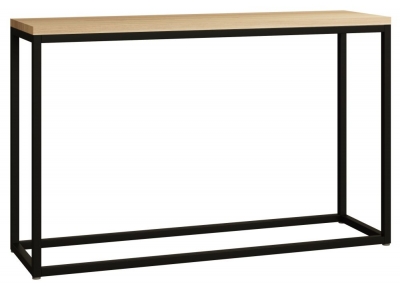 Product photograph of Stockholm Natural And Oak Medium Console Table from Choice Furniture Superstore