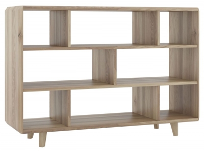 Product photograph of Bergen Scandinavian Oak Display Unit from Choice Furniture Superstore