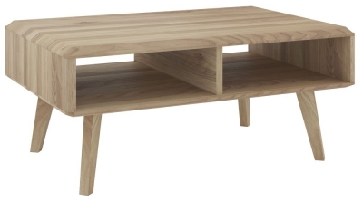 Product photograph of Bergen Scandinavian Oak Open Coffee Table from Choice Furniture Superstore