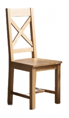 Product photograph of Arnot Natural Oak Crossback Dining Chair Sold In Pairs from Choice Furniture Superstore