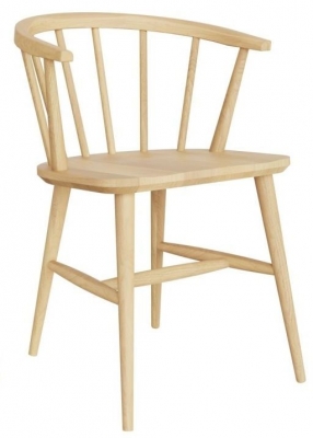 Product photograph of Bergen Scandinavian Oak Dining Armchair Sold In Pairs from Choice Furniture Superstore