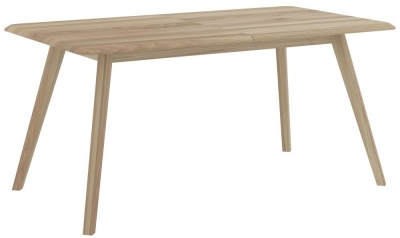 Product photograph of Bergen Scandinavian Oak 4 Seater Extending Dining Table from Choice Furniture Superstore