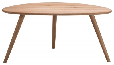 Product photograph of Marina Natural Oak Triangle Shape Coffee Table from Choice Furniture Superstore