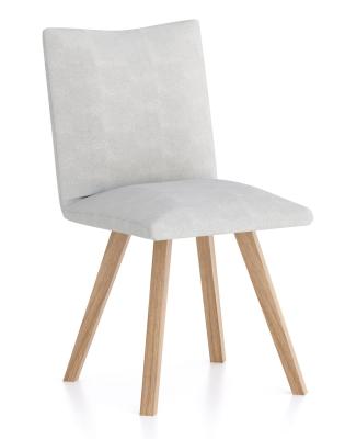 Ashton Set Of 2 Milano White Fabric Dining Chair