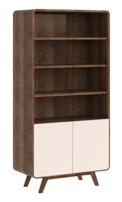 Product photograph of Ashton Smoked Oak Tall Display Unit from Choice Furniture Superstore