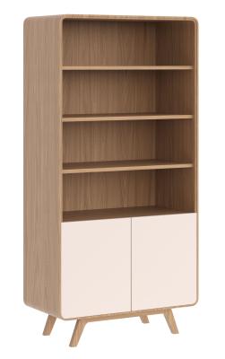 Product photograph of Ashton White Oak Tall Display Unit from Choice Furniture Superstore
