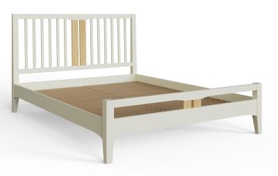 Product photograph of Alwin Grey Painted Bed - Sizes Available from Choice Furniture Superstore