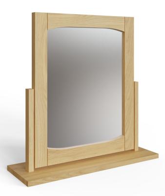 Product photograph of Alwin Oak Dressing Mirror from Choice Furniture Superstore