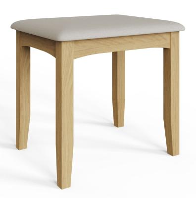 Product photograph of Alwin Oak Dressing Stool from Choice Furniture Superstore