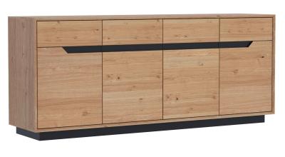 Product photograph of Layne White Oak 180cm Large 4 Door Sideboard from Choice Furniture Superstore