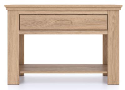 Product photograph of Corbin Oak 1 Drawer Console Table from Choice Furniture Superstore