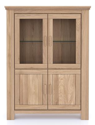 Corbin Oak 4 Door Display Cabinet