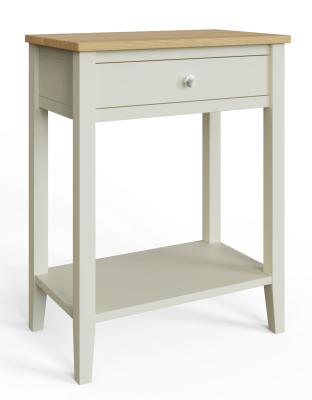 Product photograph of Lathen Grey Painted 1 Drawer Console Table from Choice Furniture Superstore