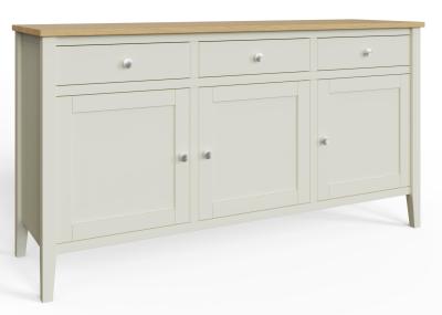 Lathen Grey Painted 145cm Medium 3 Door Sideboard