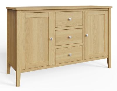 Lathen Oak 125cm Medium 2 Door Sideboard