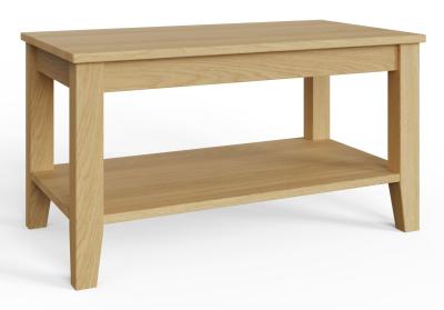 Product photograph of Lathen Oak 90cm Coffee Table from Choice Furniture Superstore