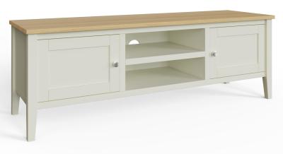 Product photograph of Lathen Grey Painted 140cm Tv Unit from Choice Furniture Superstore