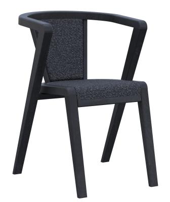 Product photograph of Set Of 2 Layne Byran Black Oak And Basalt Dining Chair from Choice Furniture Superstore