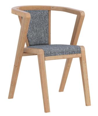 Set Of 2 Layne Byran Oak And Charcoal Dining Chair