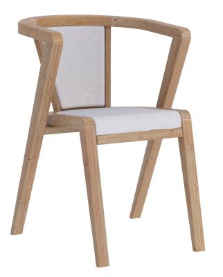 Set Of 2 Layne Byran Oak And Ivory Dining Chair