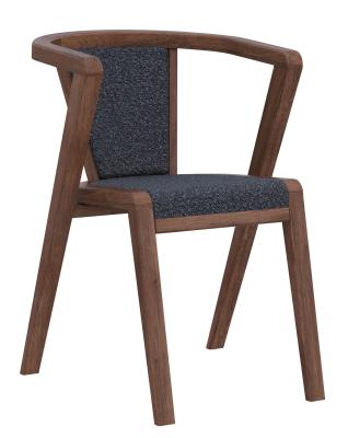 Product photograph of Set Of 2 Layne Byran Smoked Oak And Basalt Dining Chair from Choice Furniture Superstore