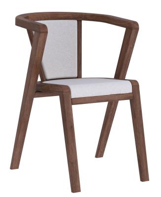 Product photograph of Set Of 2 Layne Byran Smoked Oak And Ivory Dining Chair from Choice Furniture Superstore