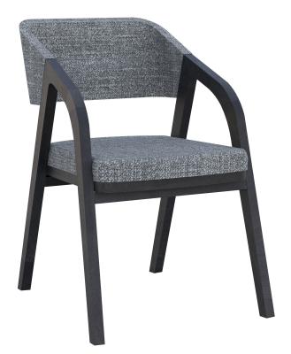 Product photograph of Set Of 2 Layne Piper Black Oak And Charcoal Dining Chair from Choice Furniture Superstore