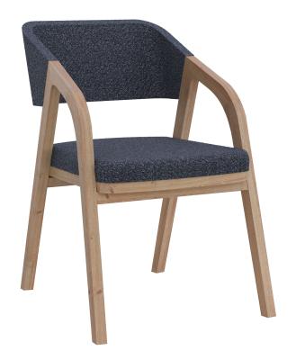 Set Of 2 Layne Piper Oak And Basalt Dining Chair