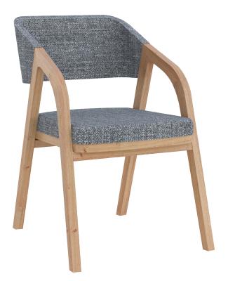 Product photograph of Set Of 2 Layne Piper Oak And Charcoal Dining Chair from Choice Furniture Superstore