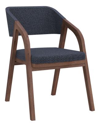 Product photograph of Set Of 2 Layne Piper Smoked Oak And Basalt Dining Chair from Choice Furniture Superstore