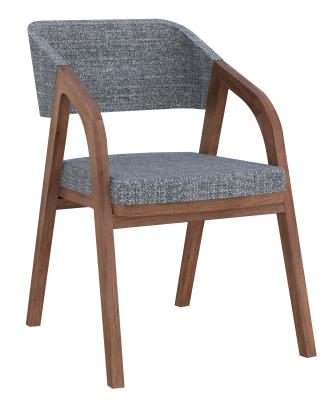 Product photograph of Set Of 2 Layne Piper Smoked Oak And Charcoal Dining Chair from Choice Furniture Superstore