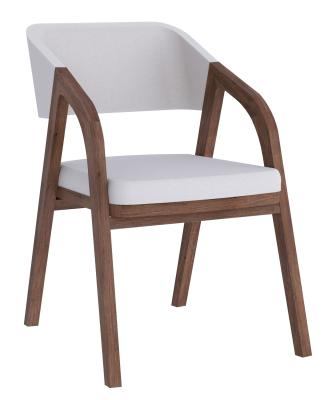 Set Of 2 Layne Piper Smoked Oak And Ivory Dining Chair