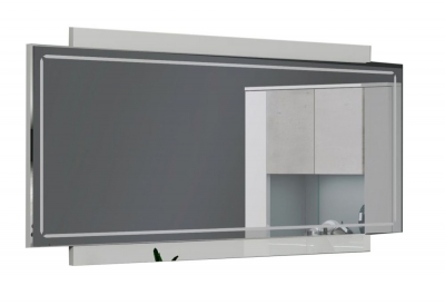 Product photograph of Messina White Italian Wall Mirror from Choice Furniture Superstore