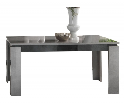 Product photograph of Milo Grey Marble Effect Italain 6 Seater Extending Dining Table from Choice Furniture Superstore
