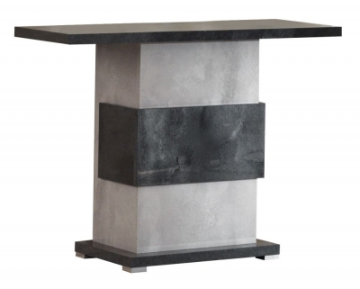 Product photograph of Milo Grey Marble Effect Italian Console Table from Choice Furniture Superstore