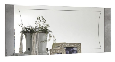 Product photograph of Milo Italian Grey Wall Mirror from Choice Furniture Superstore