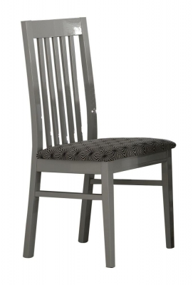 Product photograph of Angelo Grey Fabric Italian Dining Chair Sold In Pairs from Choice Furniture Superstore
