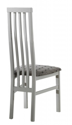 Product photograph of Angelo Grey Fabric Italian Wooden Dining Chair Sold In Pairs from Choice Furniture Superstore