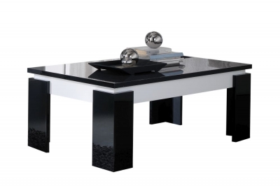 Product photograph of Vita Luxury Black And White Italian Coffee Table from Choice Furniture Superstore