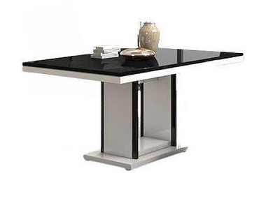 Product photograph of Enna Black And White Italian Dining Table - 6 Seater from Choice Furniture Superstore