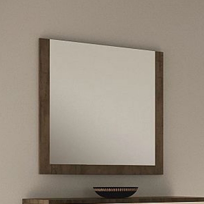 Product photograph of Meridian Italian Walnut Wall Mirror from Choice Furniture Superstore