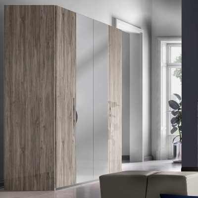 Product photograph of Laura Grey Italian Wardrobe from Choice Furniture Superstore