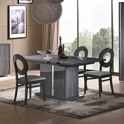 Augusta Italian Grey Oak Effect 6 8 Seater Extending Pedestal Dining Table