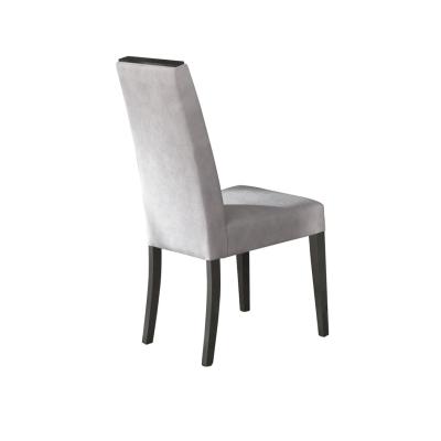 2 X Bagni Italian Grey Fabric Dining Chair