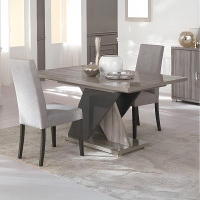 Bagni Italian Extending Dining Set With 4 Fabric Dining Chair