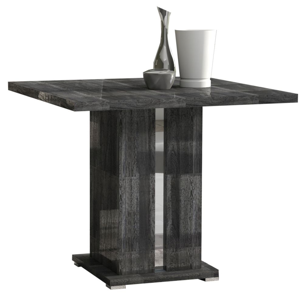 Augusta Italian Grey Oak Effect 2 Seater Square Pedestal Dining Table