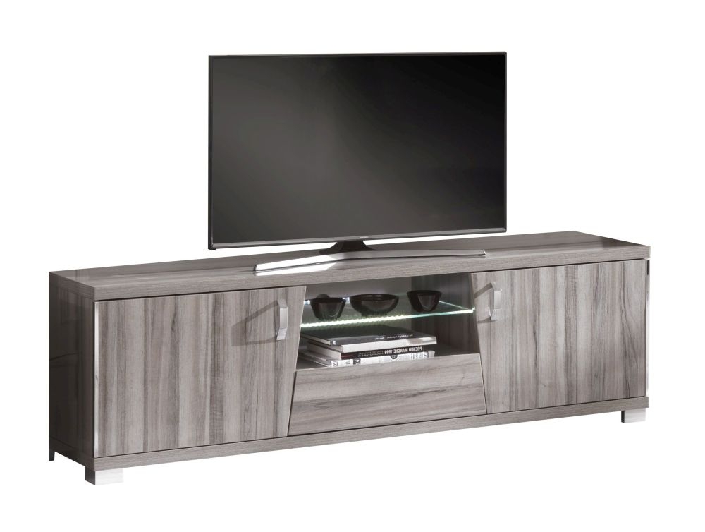 Dark grey deals entertainment center