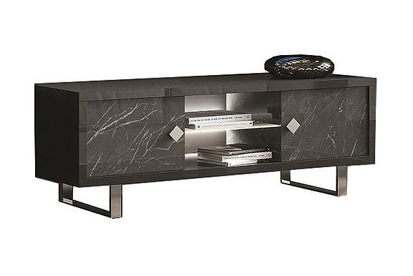 Carvelle Italian Dark Grey 160cm TV Unit
