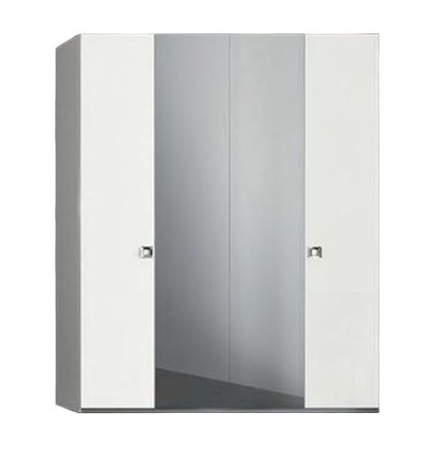 Betty High Gloss White Italian Wardrobe