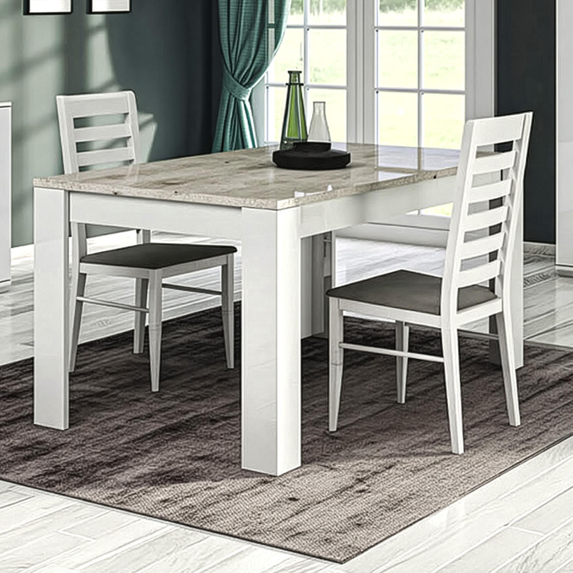 Dylan Italian White and Grey Seater Dining Table